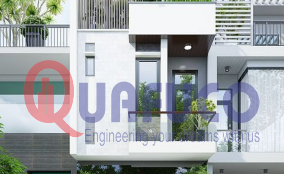 Thiết kế kiến trúc nhà phố mặt tiền 